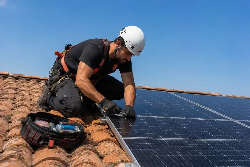 Maintenance et monitoring de panneaux solaires à Penne
